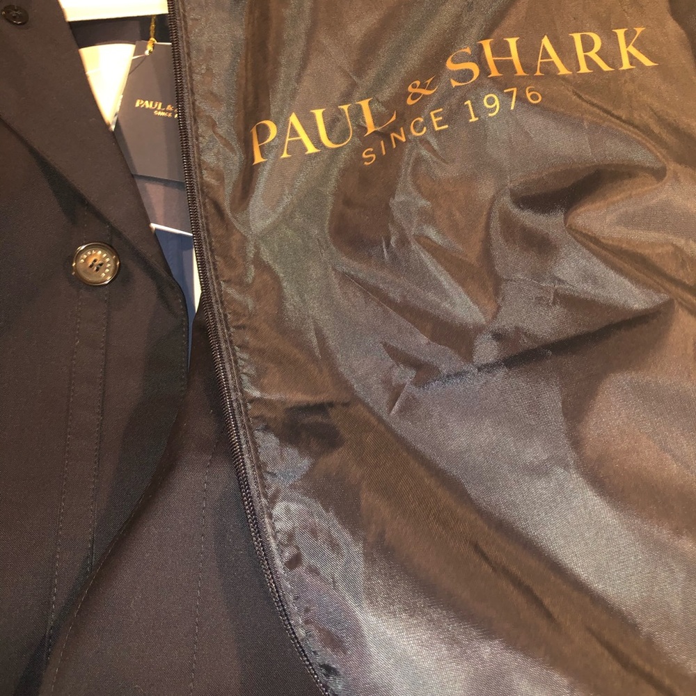 Paul and Shark Rain Coat. Navy Blue 1XL. NWT $1600